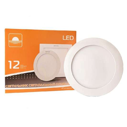 Светильник точечный врезной ЕВРОСВЕТ 12Вт круг LED-R-170-12 6400К