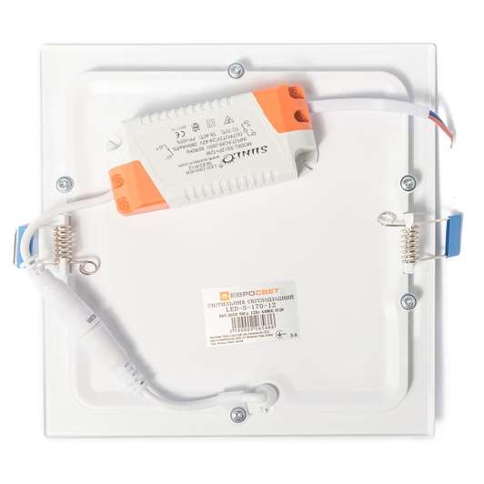 Светильник точечный врезной ЕВРОСВЕТ 12Вт квадрат LED-S-170-12 6400К