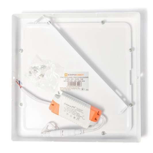 Светильник точечный накладной ЕВРОСВЕТ 18Вт квадрат LED-SS-225-18 6400К