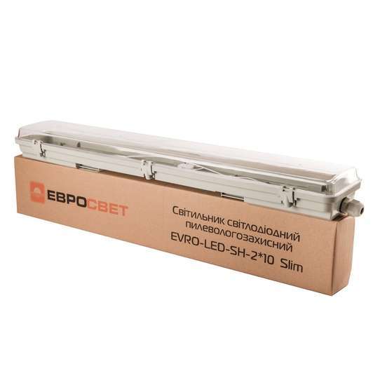 Светильник промышленный ЕВРОСВЕТ 2*600мм под лампу Т8 LED-SH-2*10 IP65 Slim