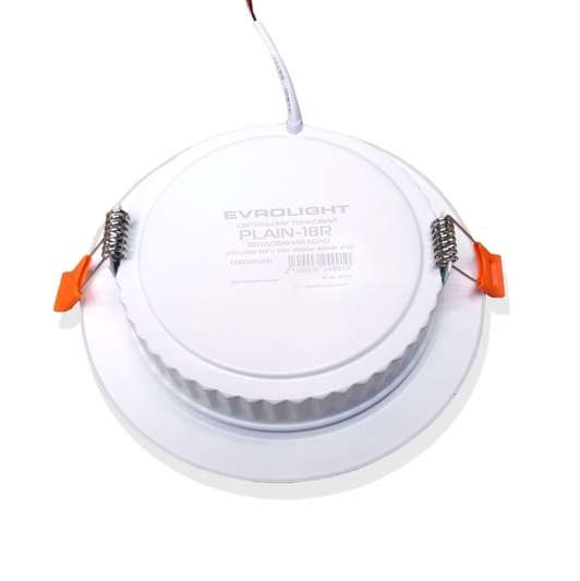 Светильник точечный врезной EVROLIGHT 18Вт круг PLAIN-18R 6400К