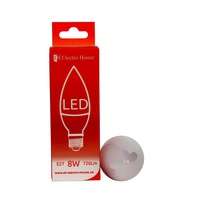 LED лампа свеча E27/4100K/8W 720Lm /180° C37
