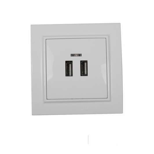 Розетка USB белый Enzo EH-5320