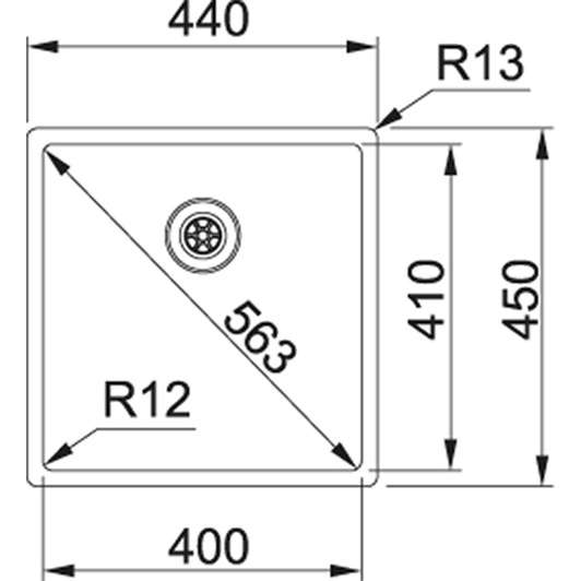 Franke Box BXX 110-40/ BXX 210-40 Нержавіюча сталь полірована