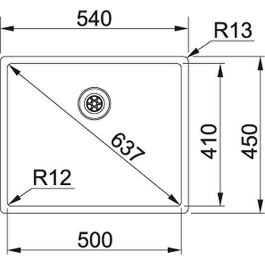 Franke Box BXX 110-50/ BXX 210-50 Нержавіюча сталь полірована