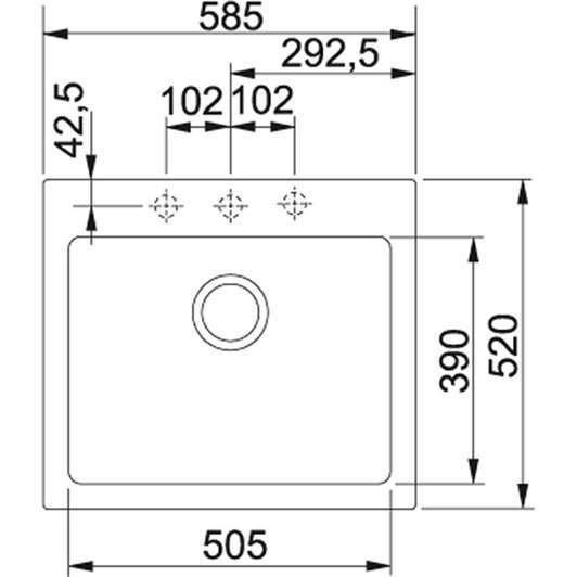 MARIS MRG 610-58 Фраграніт Сірий камінь