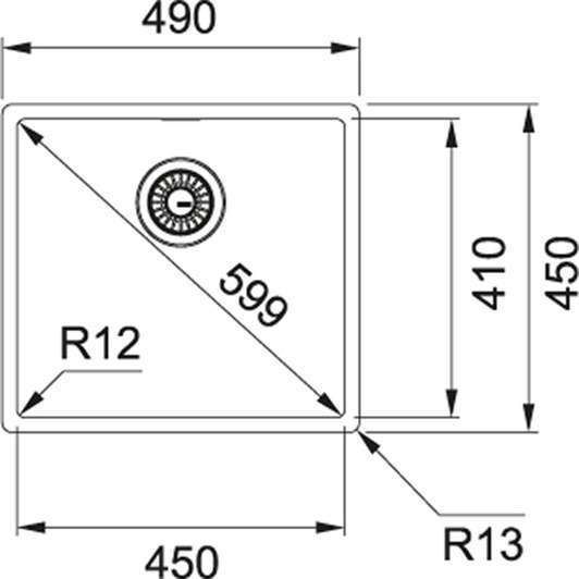 Franke Box BXX 110-45/ BXX 210-45 Нержавіюча сталь полірована