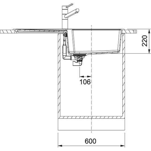 Urban UBG 611-100 XL Фраграніт Онікс