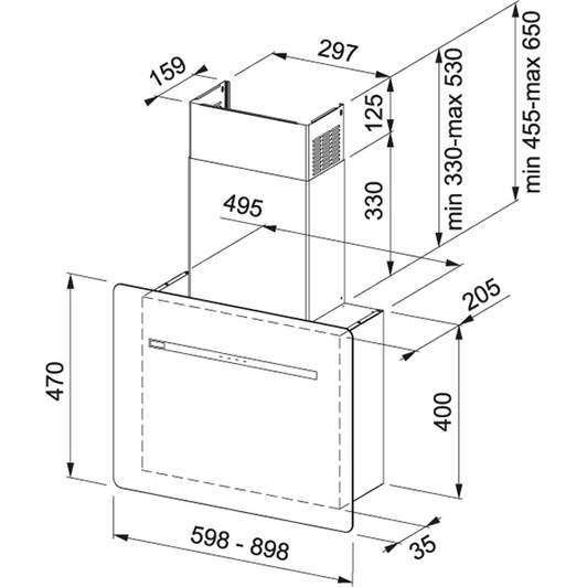 Smart Flat FSFL 605 BK Чорне скло