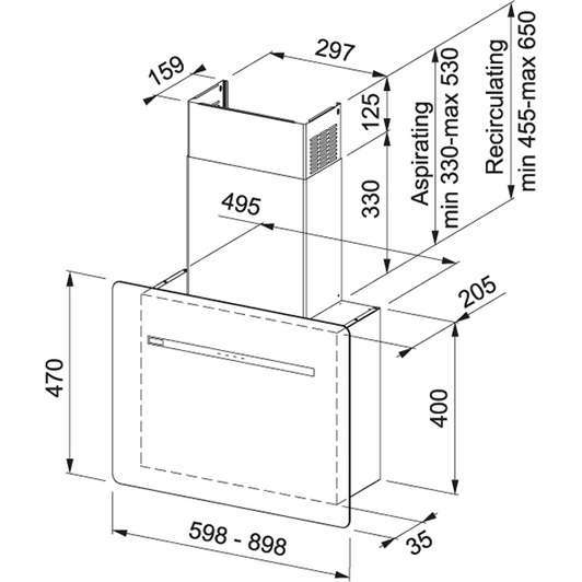 Smart Flat FSFL 905 BK Чорне скло
