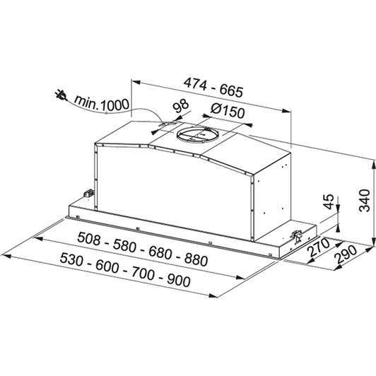 Box Plus FBI FLUSH 602 XS Нержавіюча сталь полірована