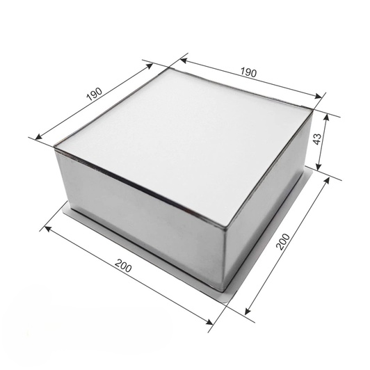 Світильник грильято VLG 24 Вт 6000К 200х200мм вбудований