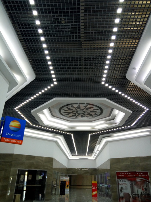 Світильник грильято VLG 6W 100х100 мм вбудований